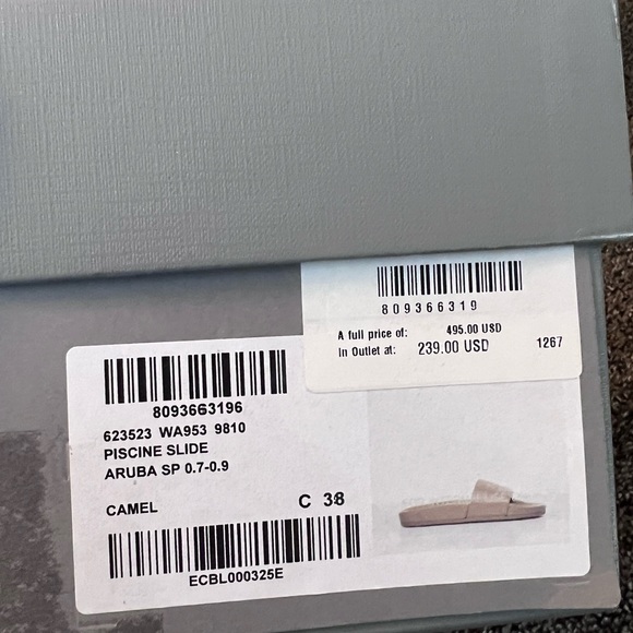 Authentic Balenciaga piscine slides sz 38 - Picture 8 of 8